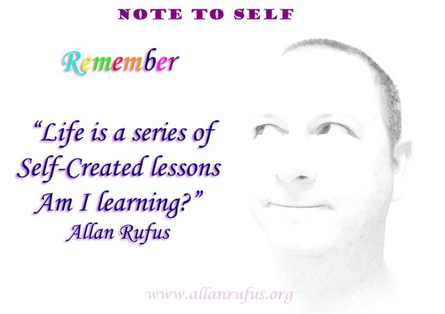 Quote and Note to Self - Self created lessons